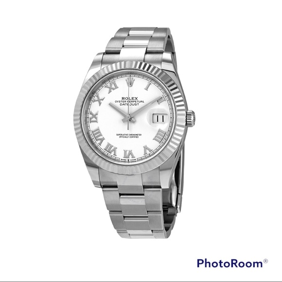 Rolex Other - Rolex Date Just 18kt White
